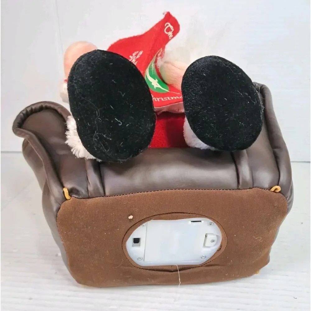 Trim A Home 2008 Animated Storytelling Santa Leather Chair Tells Story Moves